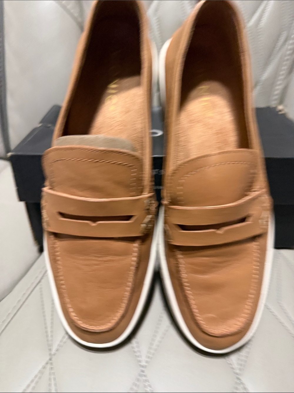 Vionic Uptown Loafer in Tan with White Sole - Picture 9 of 15